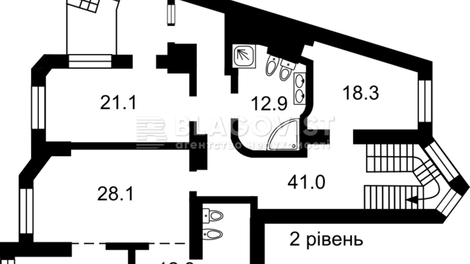 Продается 5-комнатная квартира 318.7 кв. м в Киеве, ул. Богдана Хмельницкого, 58А