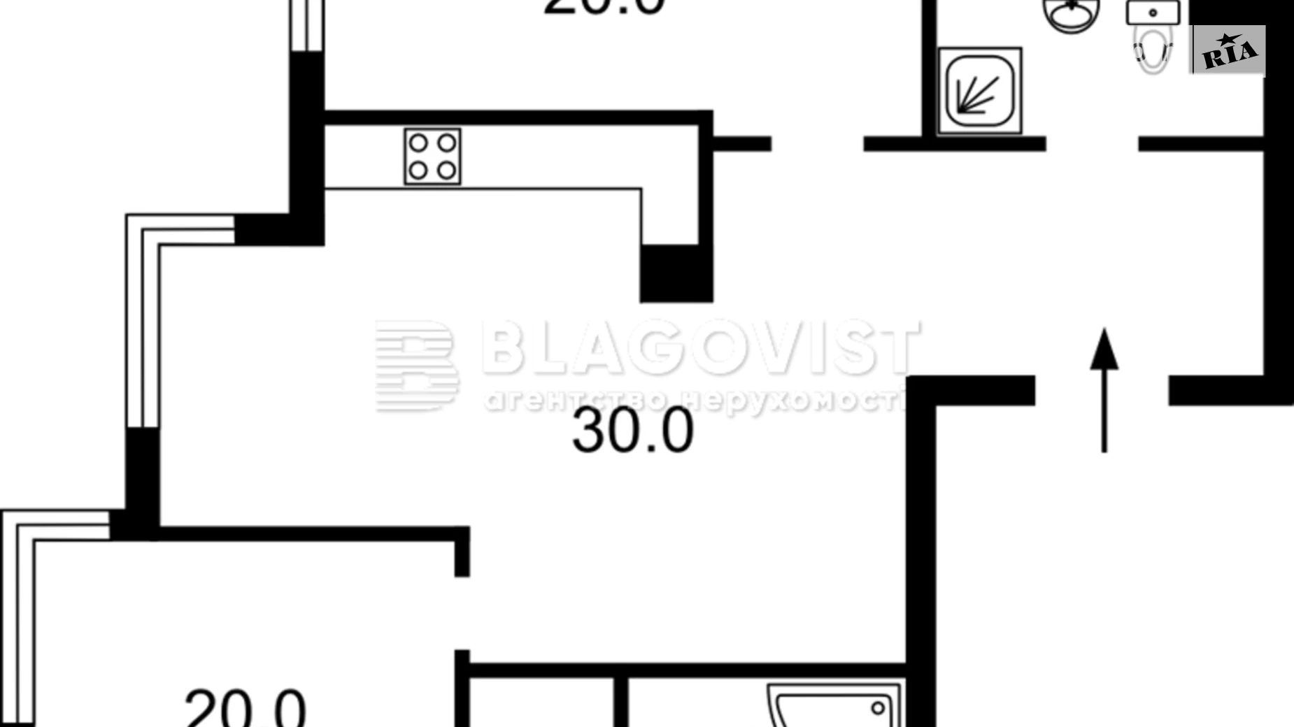 Продается 2-комнатная квартира 89 кв. м в Киеве, ул. Трускавецкая, 8