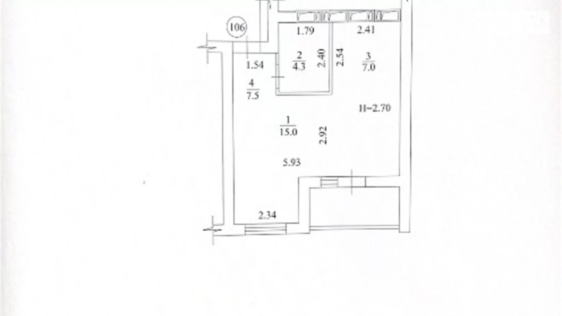 Продается 1-комнатная квартира 38 кв. м в Харькове, пер. Шевченковский, 48 - фото 2