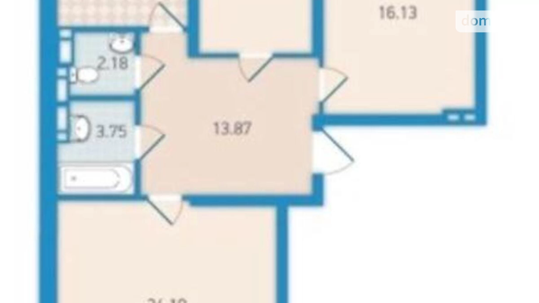 Продается 3-комнатная квартира 87 кв. м в Киеве, бул. Академика Вернадского, 24