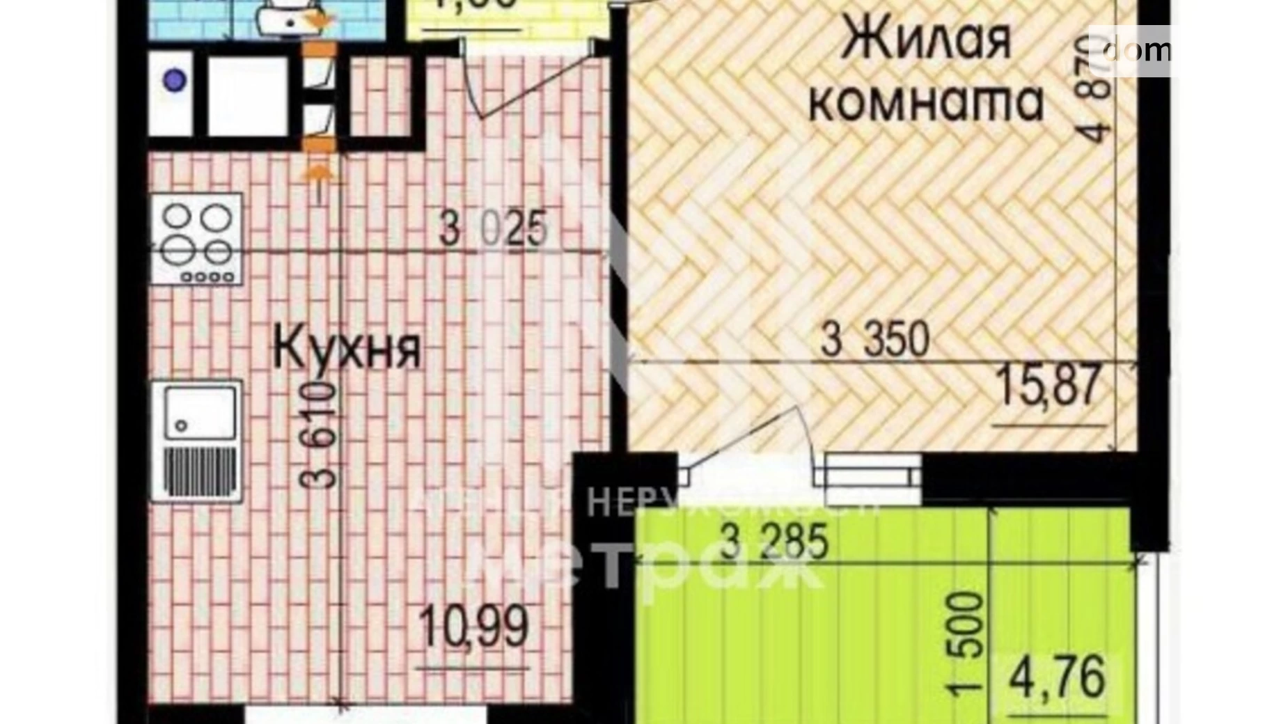 Продається 1-кімнатна квартира 37 кв. м у Харкові, просп. Льва Ландау, 52 - фото 5