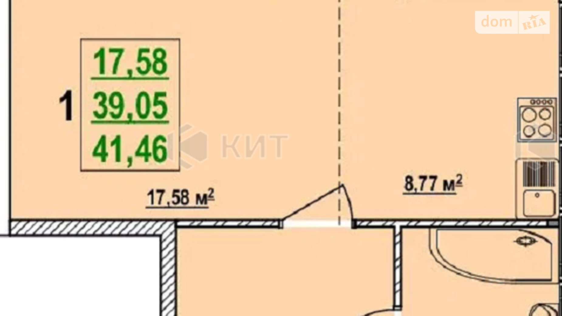 Продається 1-кімнатна квартира 41 кв. м у Харкові, вул. Заливна, 2Б - фото 2