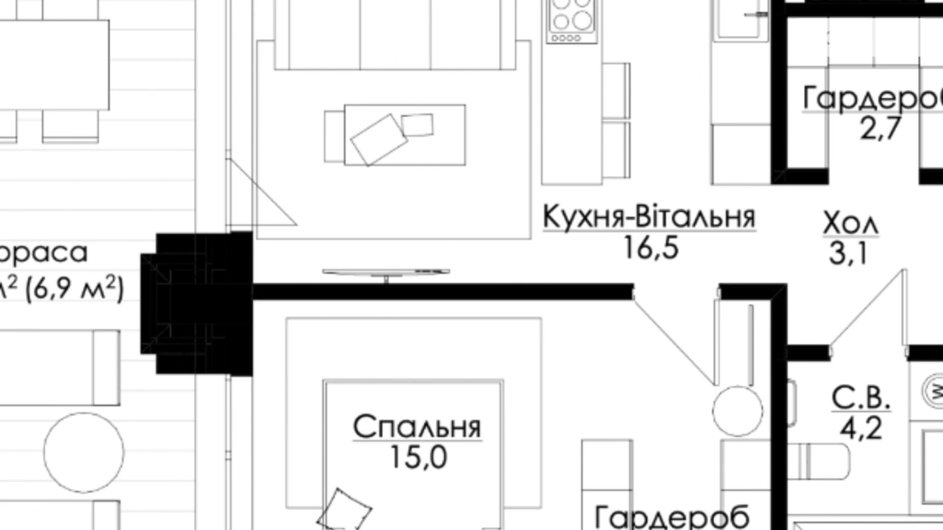 Продається 1-кімнатна квартира 49 кв. м у Одесі, бул. Французький, 54