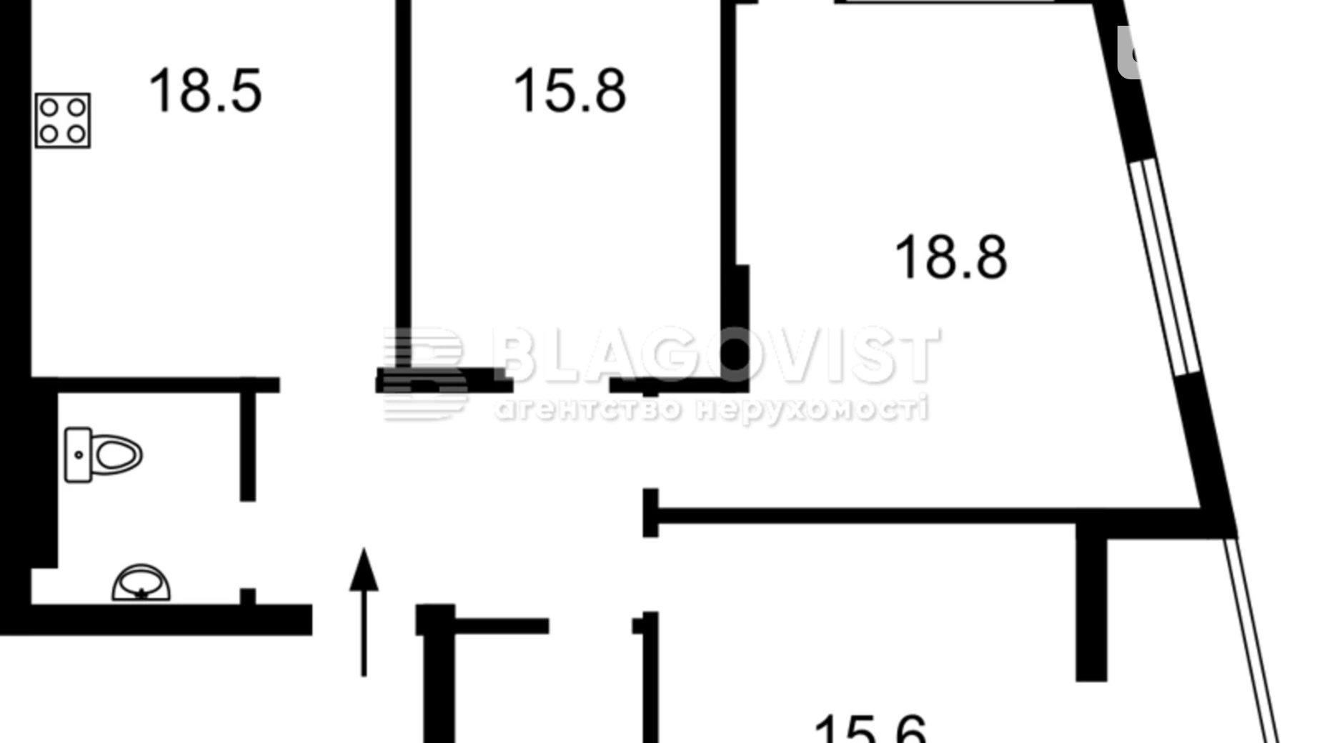 Продается 3-комнатная квартира 92 кв. м в Киеве, ул. Редчинская, 5 - фото 2