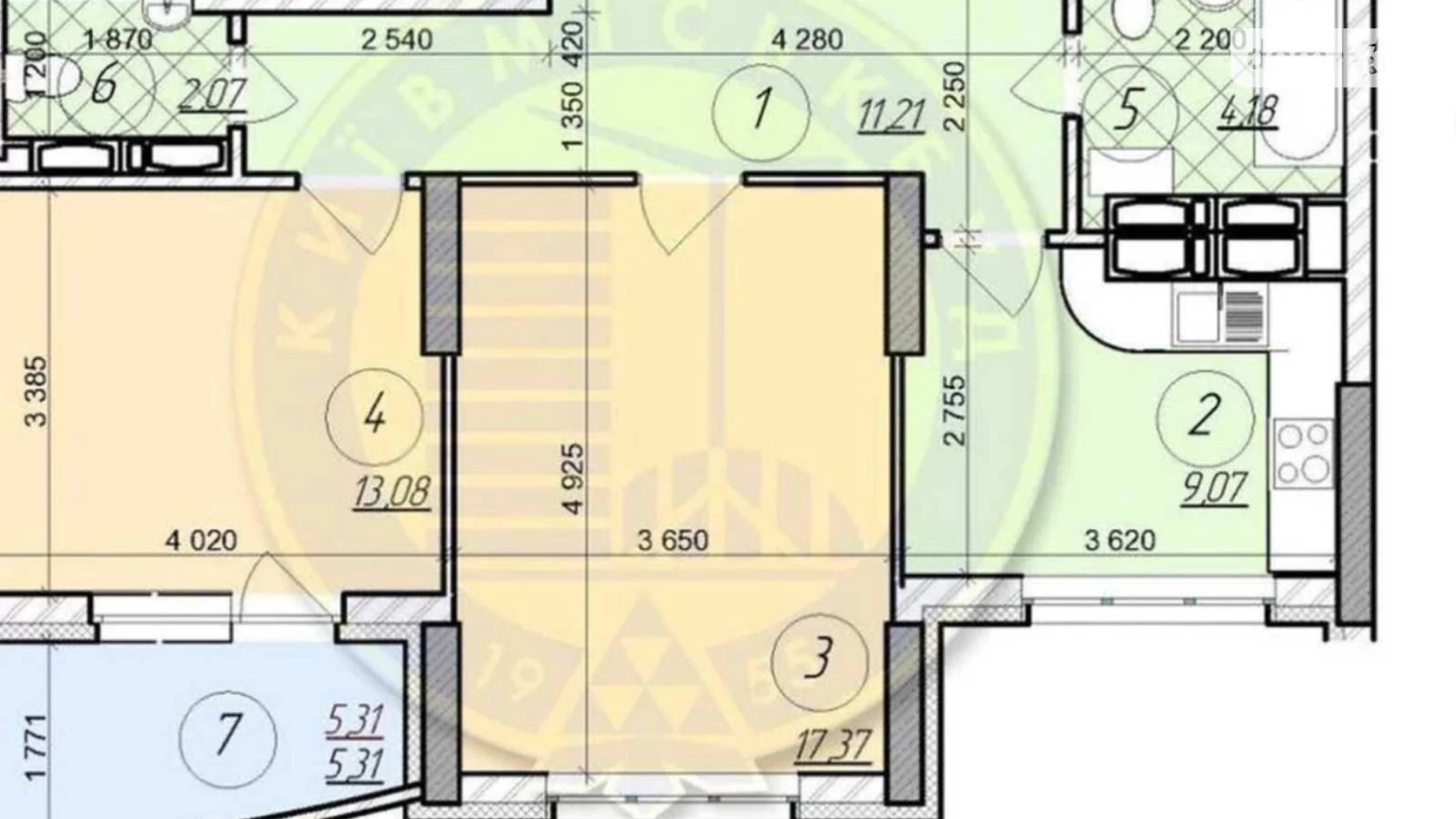 Продается 2-комнатная квартира 62 кв. м в Киеве, просп. Георгия Нарбута(Освободителей), 1 - фото 2