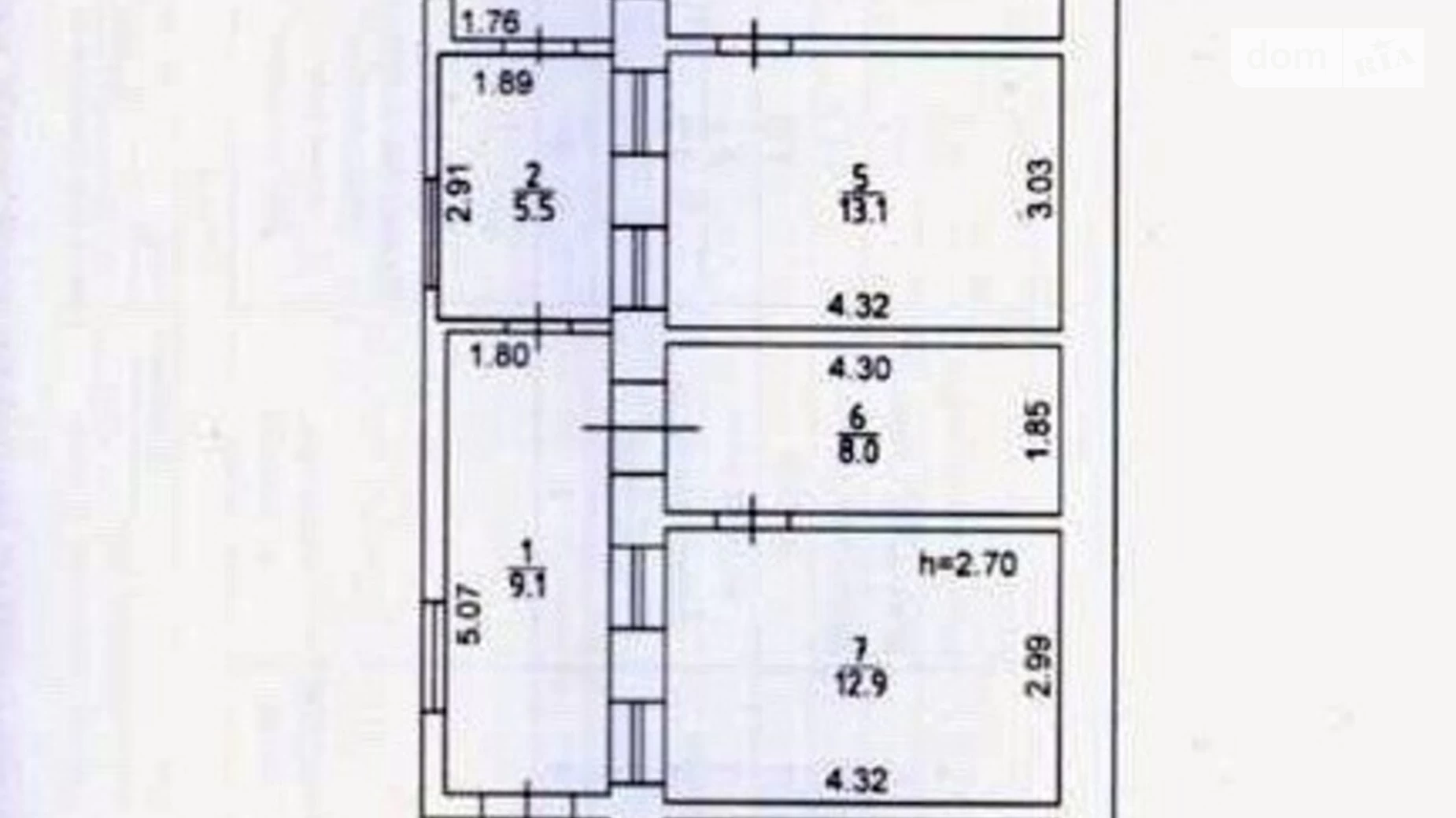 Продається 3-кімнатна квартира 62 кв. м у Одесі, вул. Генерала Цвєтаєва, -