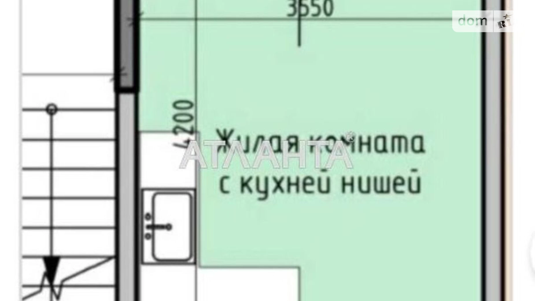 Продается 1-комнатная квартира 23 кв. м в Одессе, ул. Радостная