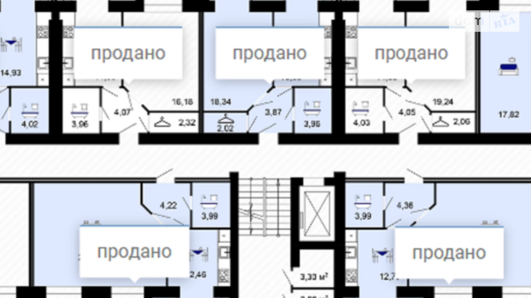 Продается 2-комнатная квартира 58 кв. м в Винницких Хуторах, Немировское шоссе, 94 - фото 3