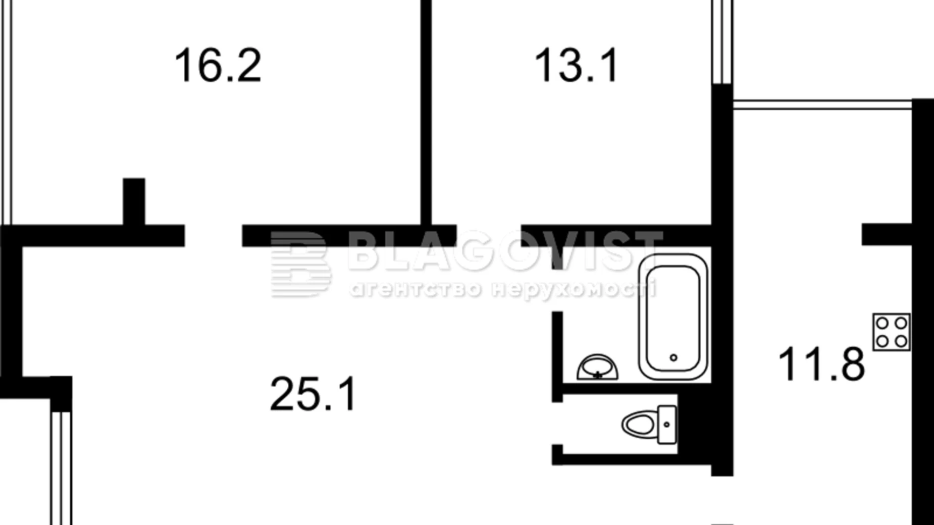 Продается 3-комнатная квартира 75 кв. м в Киеве, ул. Антоновича(Горького), 166