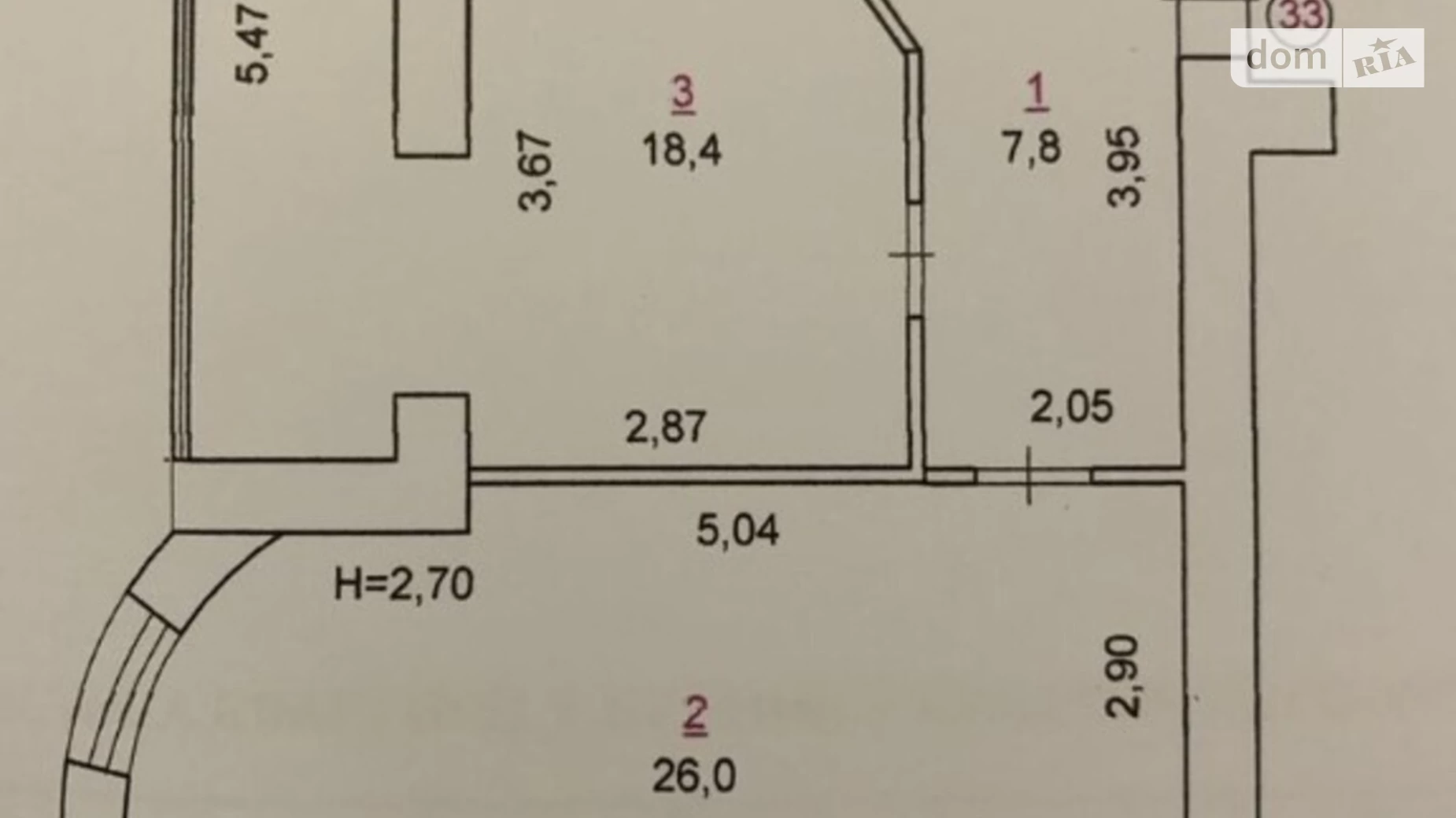 Продается 1-комнатная квартира 60 кв. м в Хмельницком, Львовское шоссе - фото 3