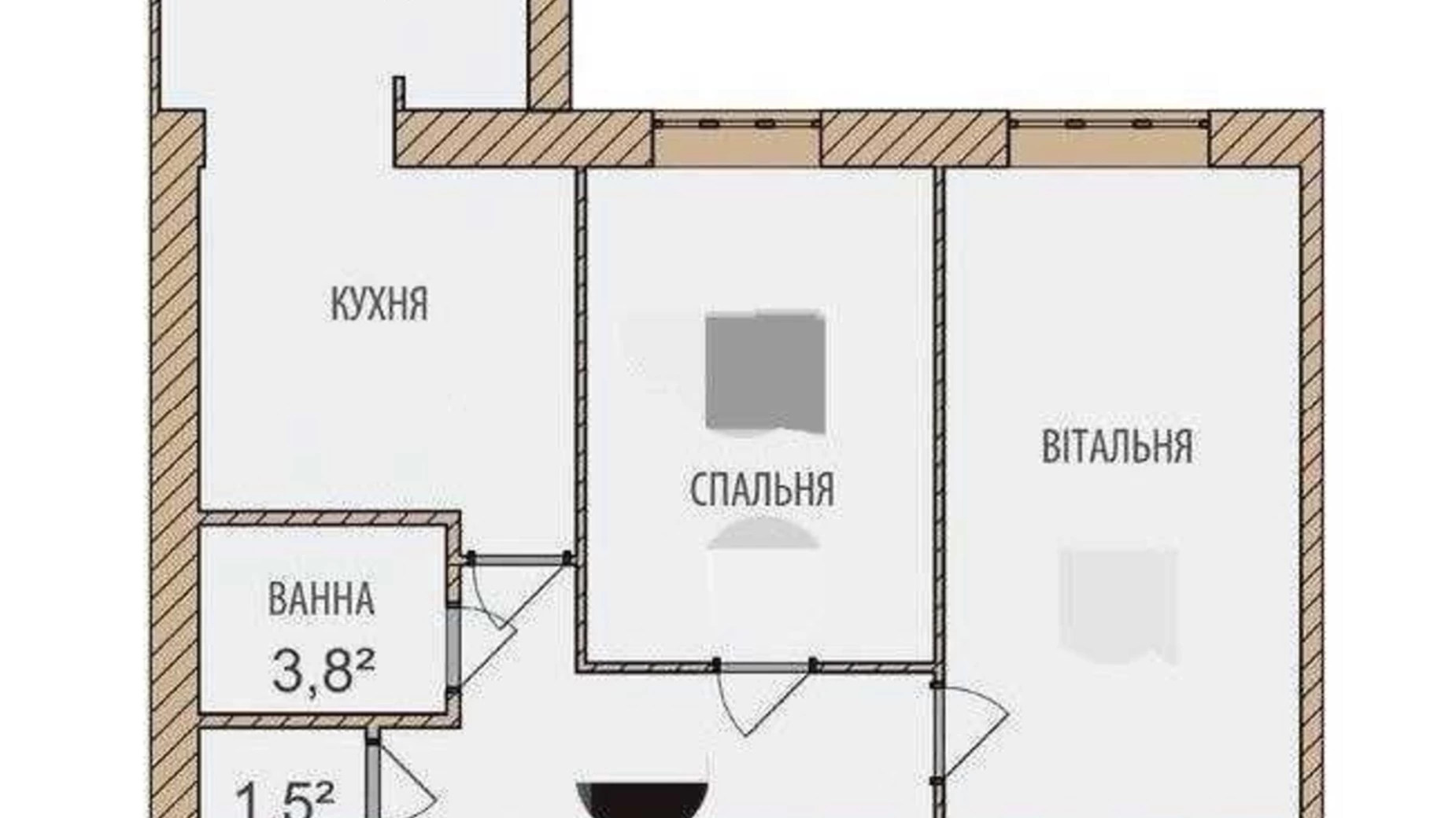 Продается 2-комнатная квартира 72 кв. м в Хмельницком, ул. Озерная