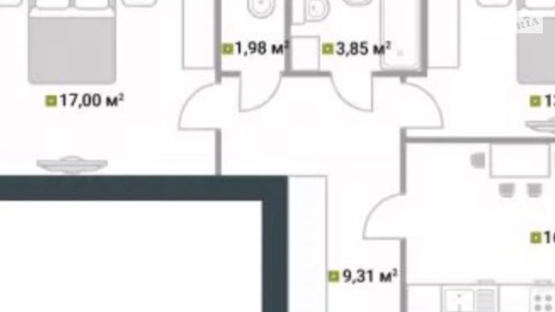 Продается 2-комнатная квартира 64 кв. м в Буче, ул. Ивана Кожедуба, 15