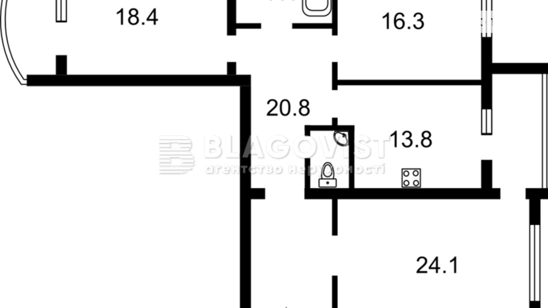 Продається 3-кімнатна квартира 115 кв. м у Києві, просп. Володимира Івасюка, 10А