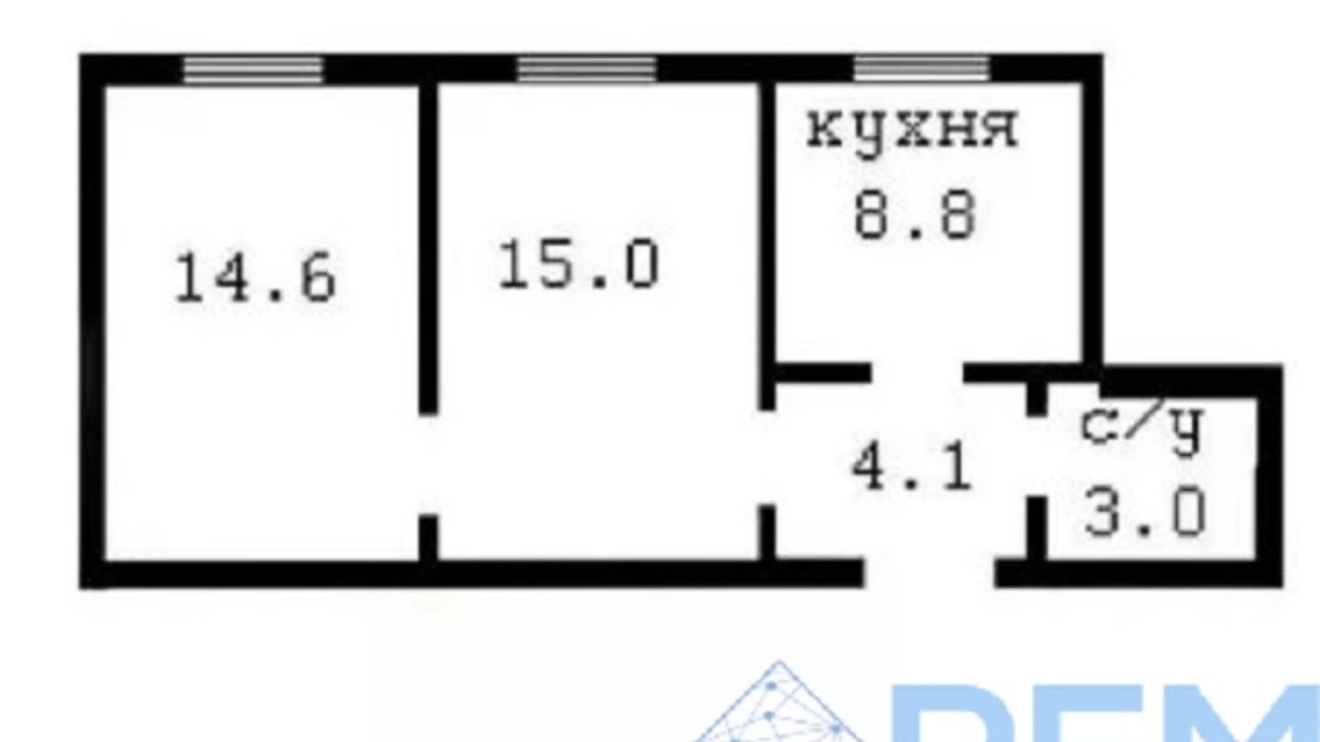 Продається 2-кімнатна квартира 46 кв. м у Одесі, вул. Канатна