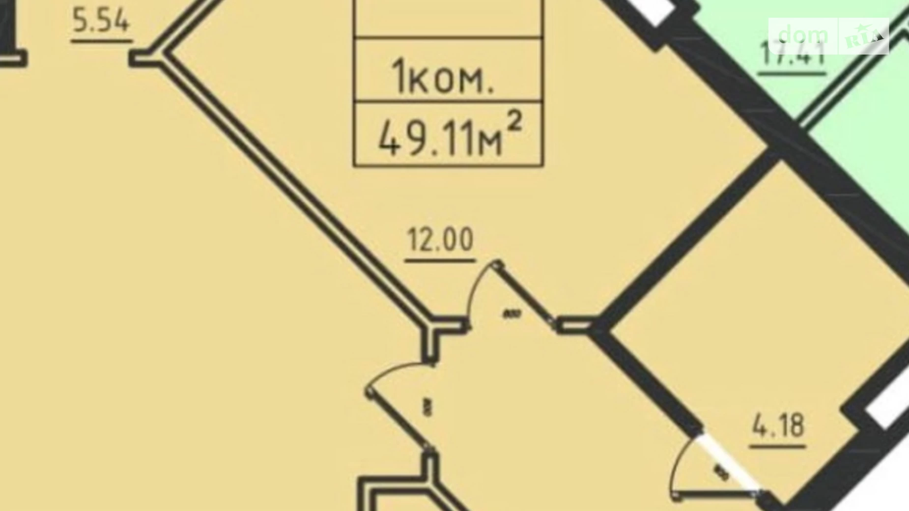 Продается 1-комнатная квартира 50.1 кв. м в Одессе, ул. Дача Ковалевского - фото 3