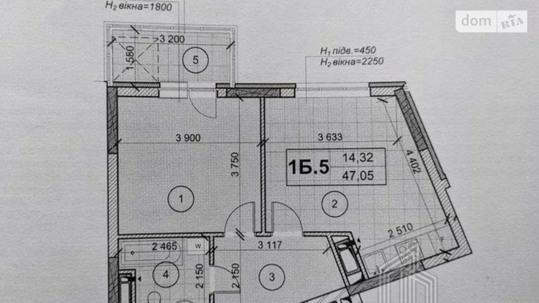 Продается 1-комнатная квартира 47 кв. м в Киеве, ул. Академика Заболотного, 15