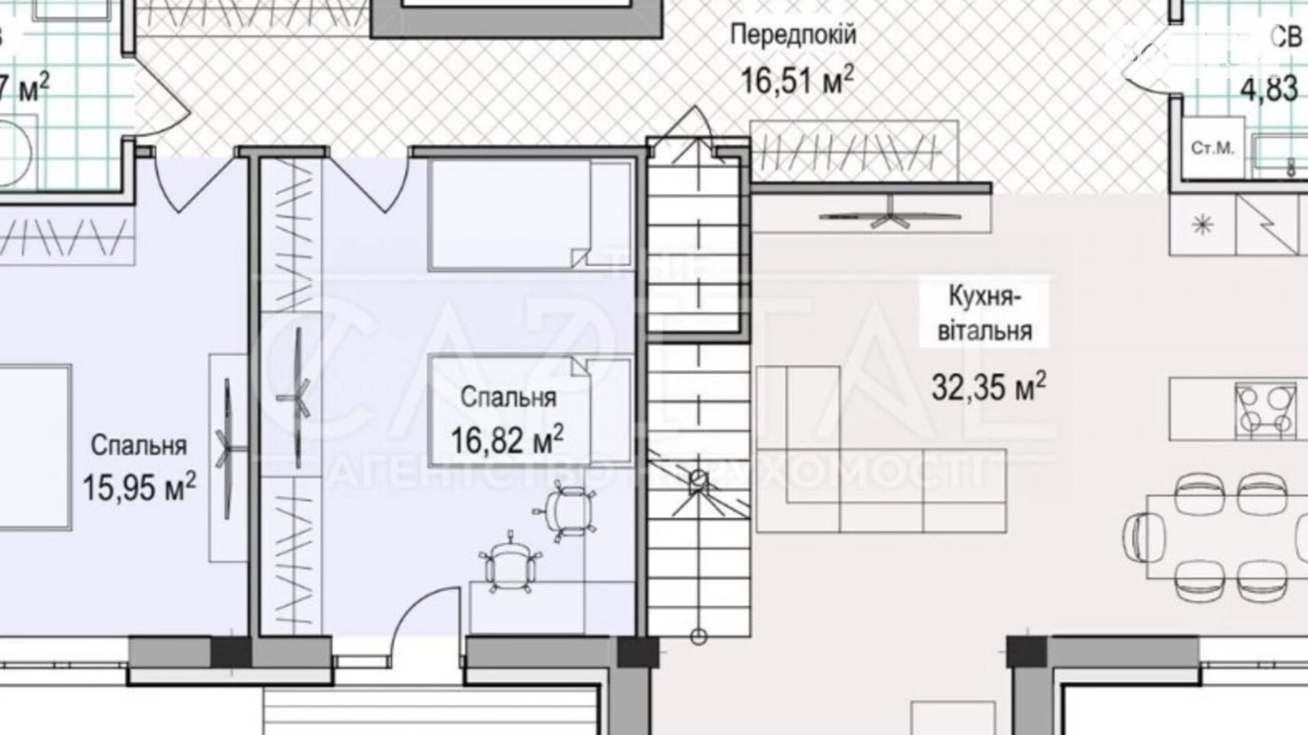 Продається 4-кімнатна квартира 164 кв. м у Києві, вул. Григорія Кочура(Олександра Пироговського), 19/8 - фото 4