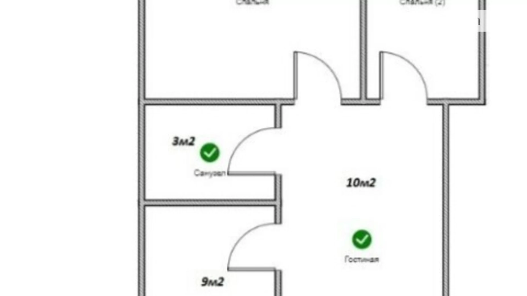 Продается 2-комнатная квартира 46 кв. м в Одессе, спуск Матросский