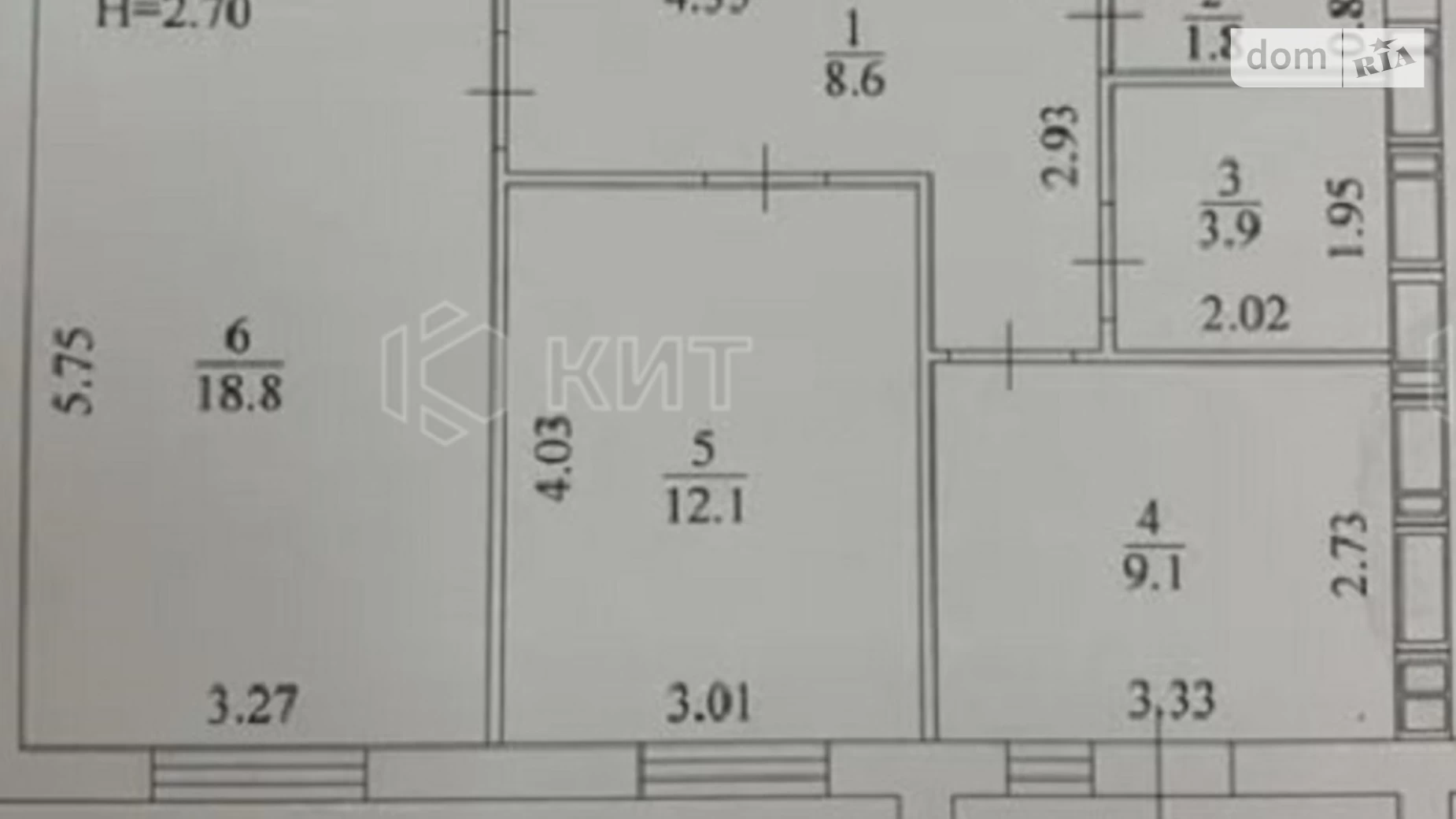 Продається 2-кімнатна квартира 57 кв. м у Харкові, вул. Академіка Барабашова, 12