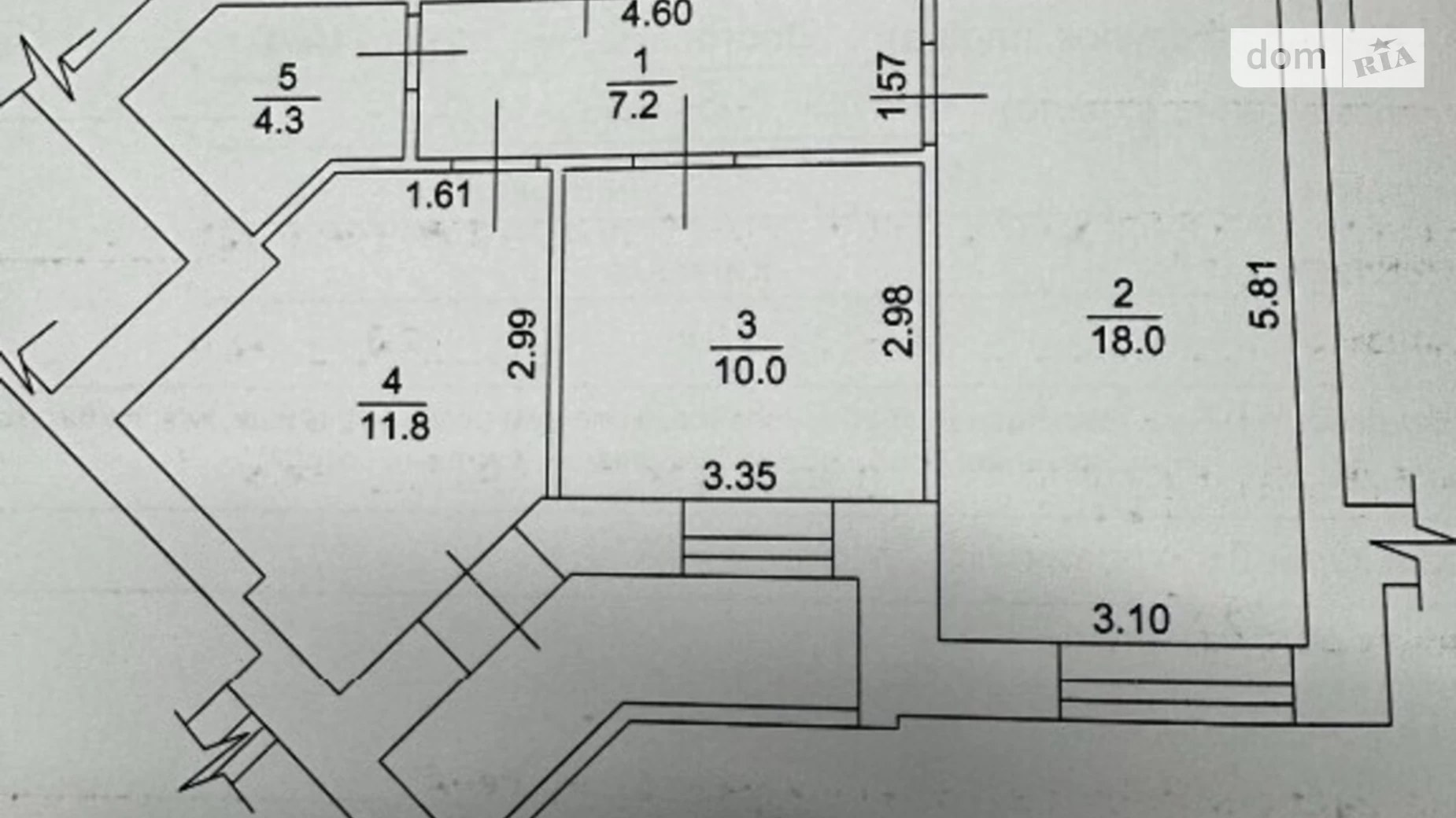 Продается 2-комнатная квартира 58 кв. м в Ирпене, ул. Озерная, 75