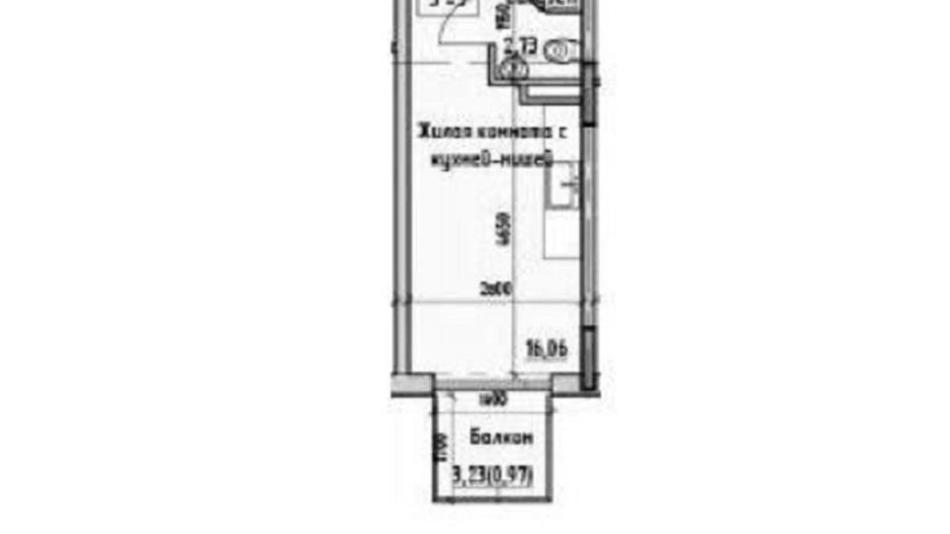 Продається 1-кімнатна квартира 22 кв. м у Одесі, вул. Дмитрія Донського, 59/4