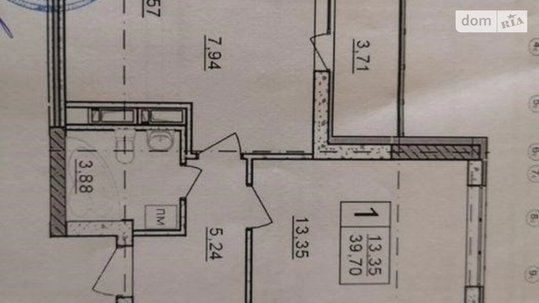 Продається 1-кімнатна квартира 40 кв. м у Києві, вул. Тираспольська, 43