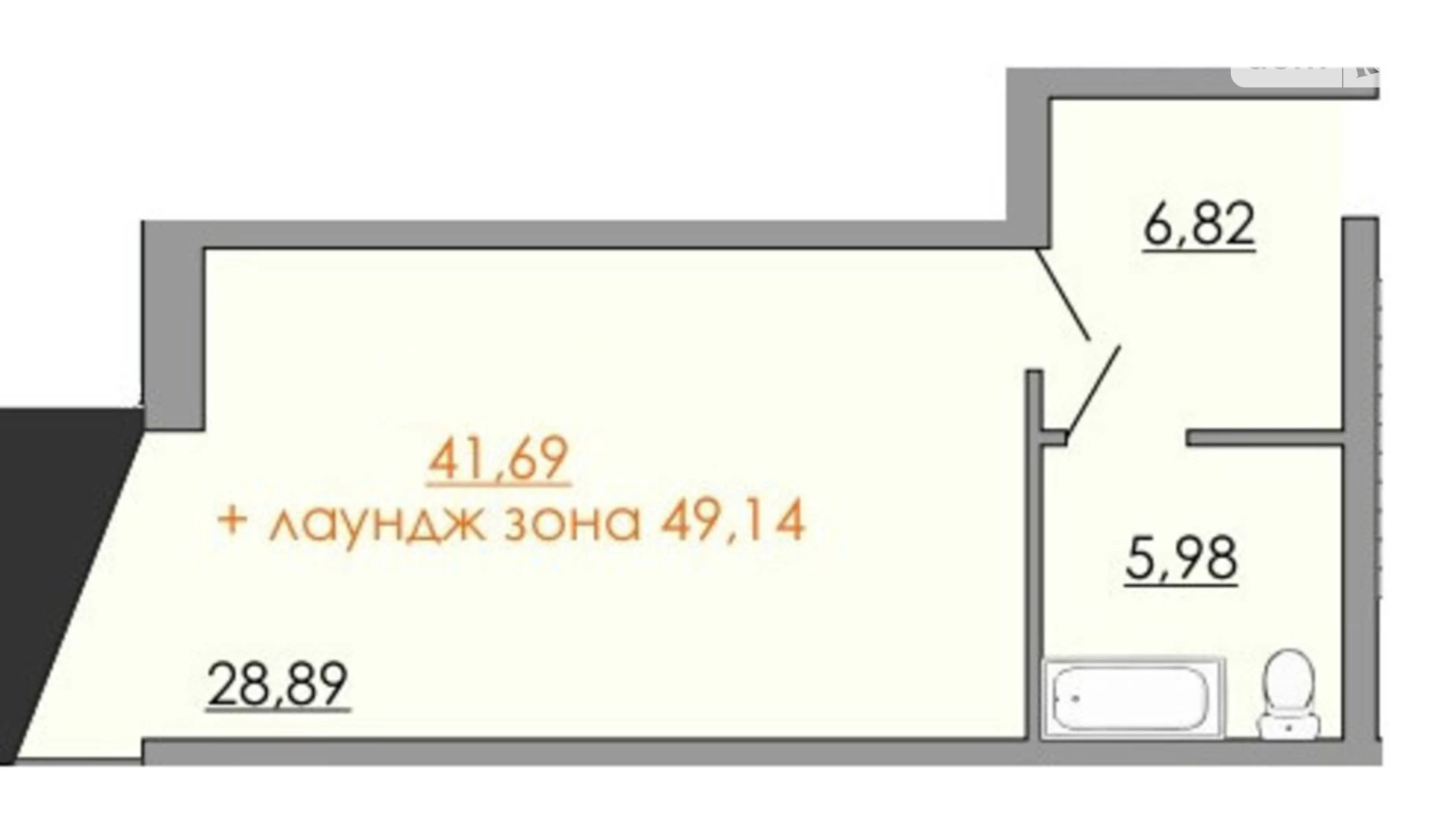 Продается 2-комнатная квартира 72.71 кв. м в Житомире, ул. Вячеслава Липинского - фото 2