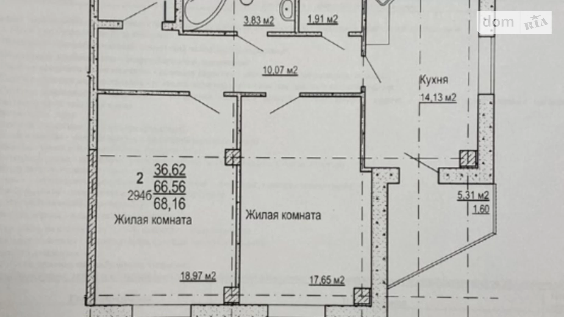 Продается 2-комнатная квартира 69 кв. м в Харькове, ул. Зерновая, 47