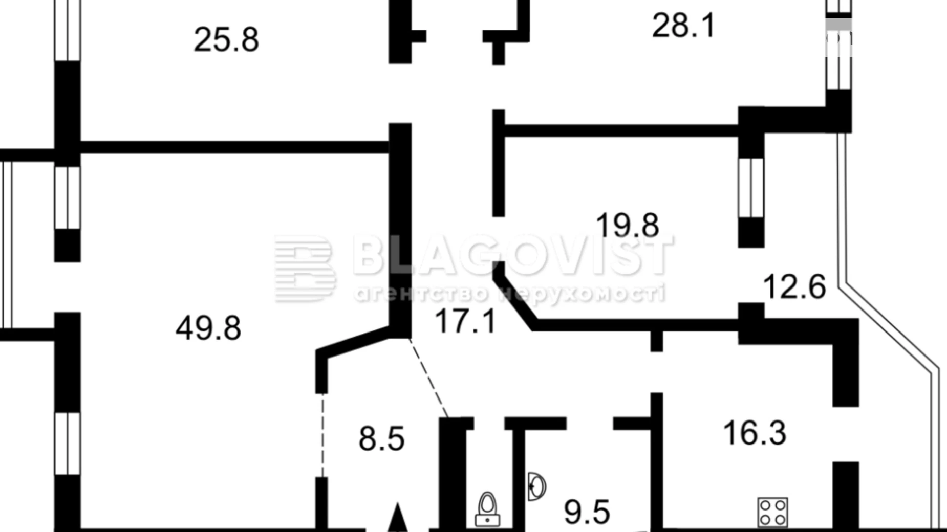 Продается 4-комнатная квартира 200 кв. м в Киеве, пер. Ивана Козловского, 5