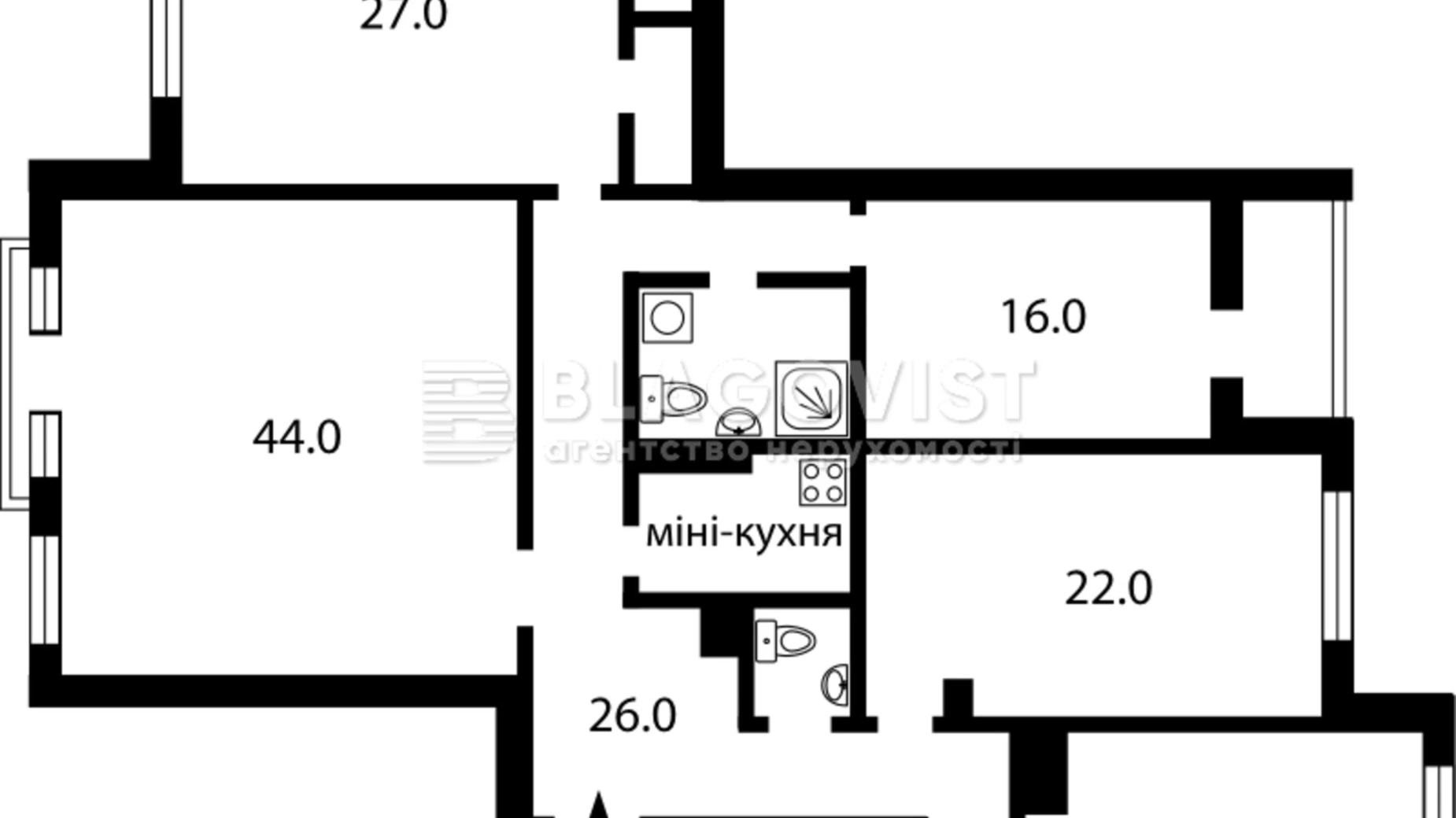 Продається 5-кімнатна квартира 173.4 кв. м у Києві, вул. Щекавицька, 30/39