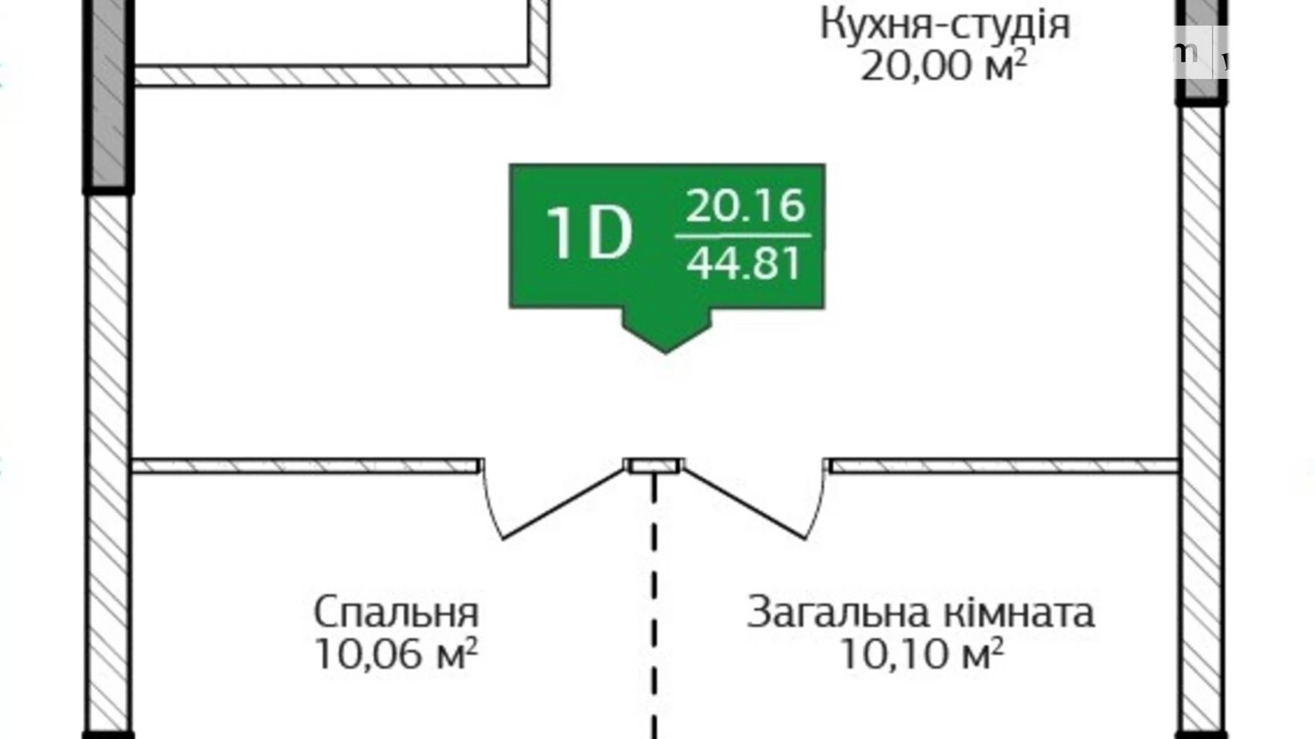 Продается 2-комнатная квартира 44.8 кв. м в Ирпене, ул. Литературная(Чехова), 25