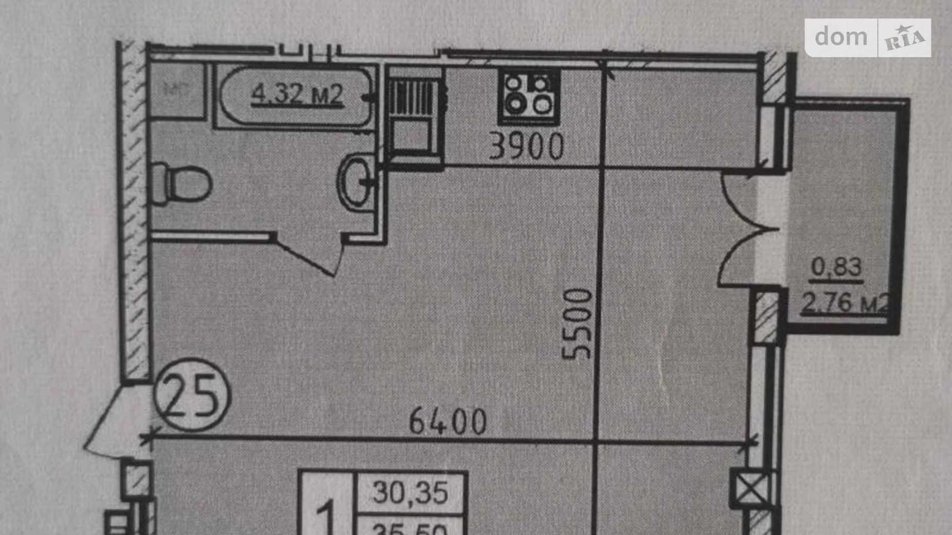 Продается 1-комнатная квартира 35 кв. м в Одессе, ул. Гераневая, 8 - фото 2