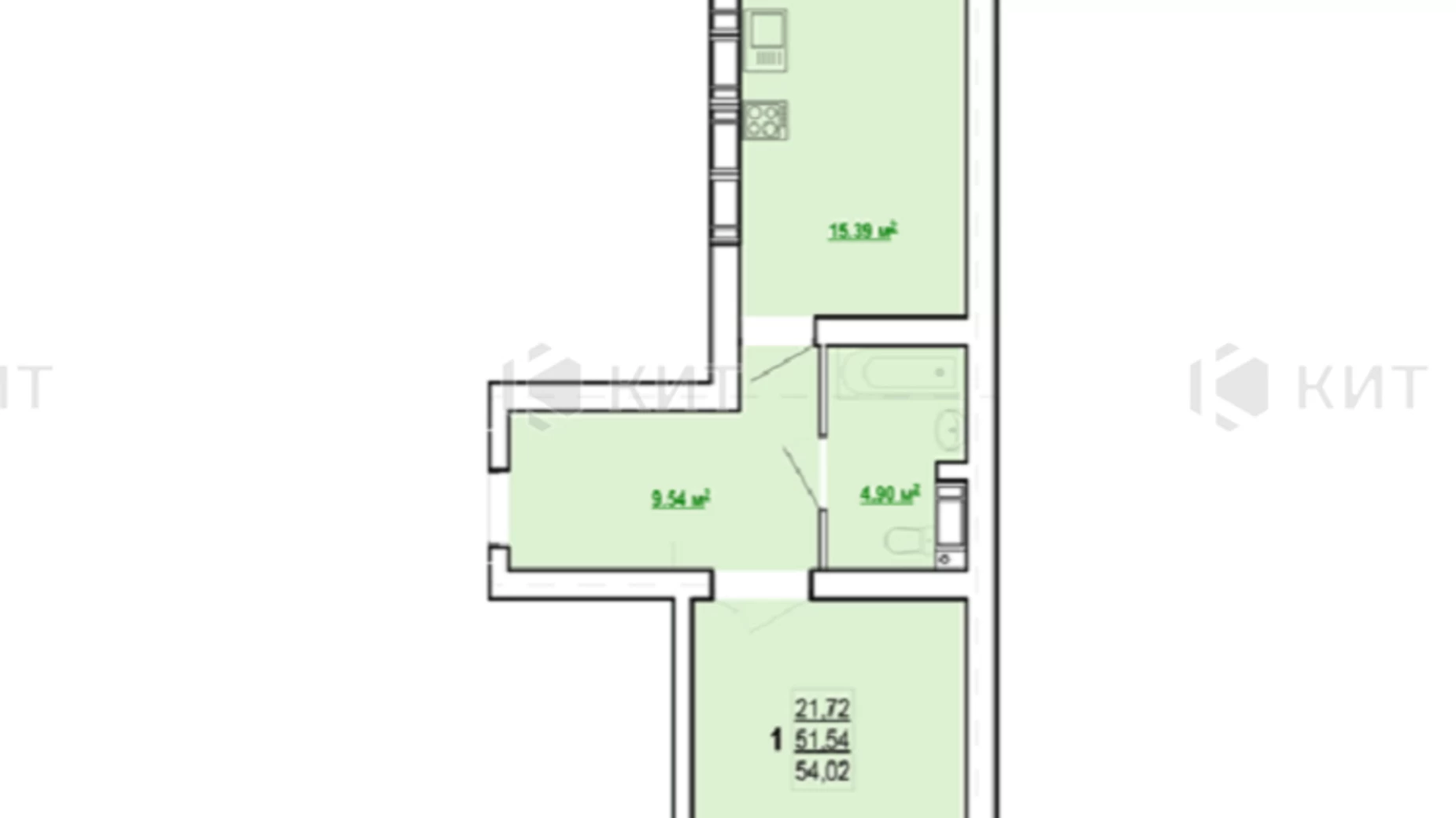 Продается 1-комнатная квартира 54 кв. м в Харькове, ул. Полтавский Шлях - фото 3