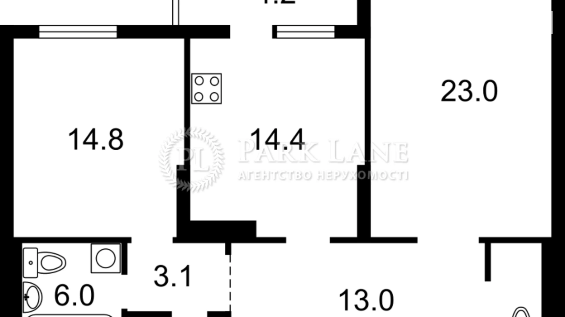 Продается 2-комнатная квартира 83 кв. м в Киеве, ул. Голосеевская, 13