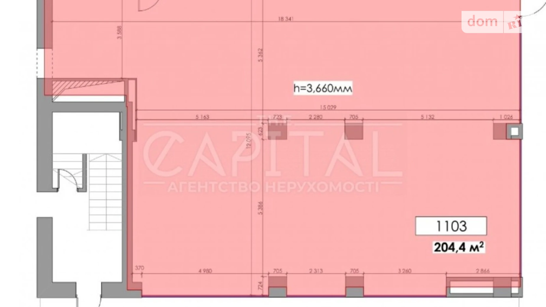 Сдается в аренду помещения свободного назначения 235 кв. м в 7-этажном здании, цена: 12972 $ - фото 2