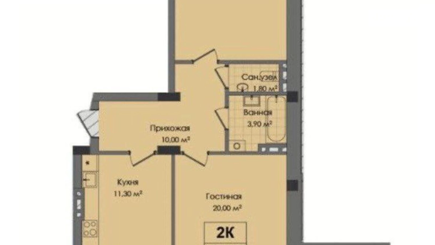 Продается 3-комнатная квартира 80 кв. м в Днепре, пер. Добровольцев, 3