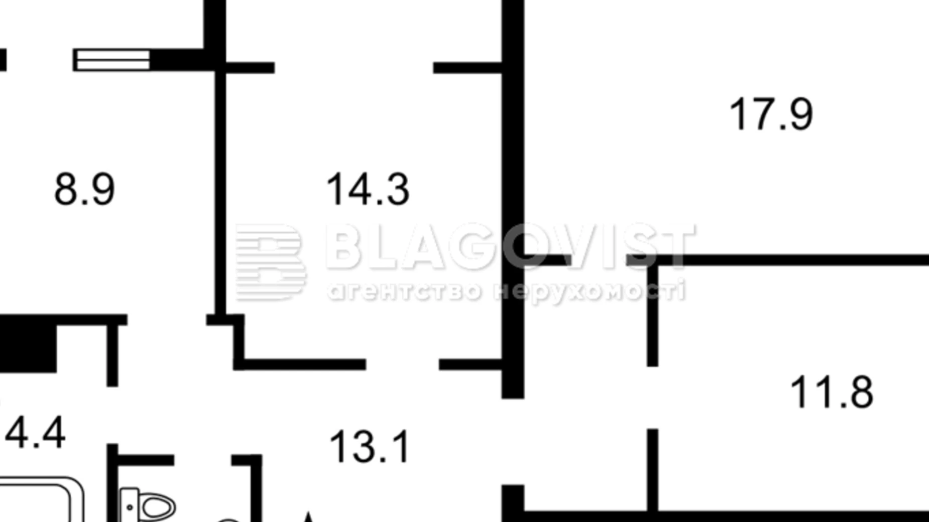 Продается 3-комнатная квартира 77 кв. м в Киеве, ул. Вишняковская, 4 - фото 5