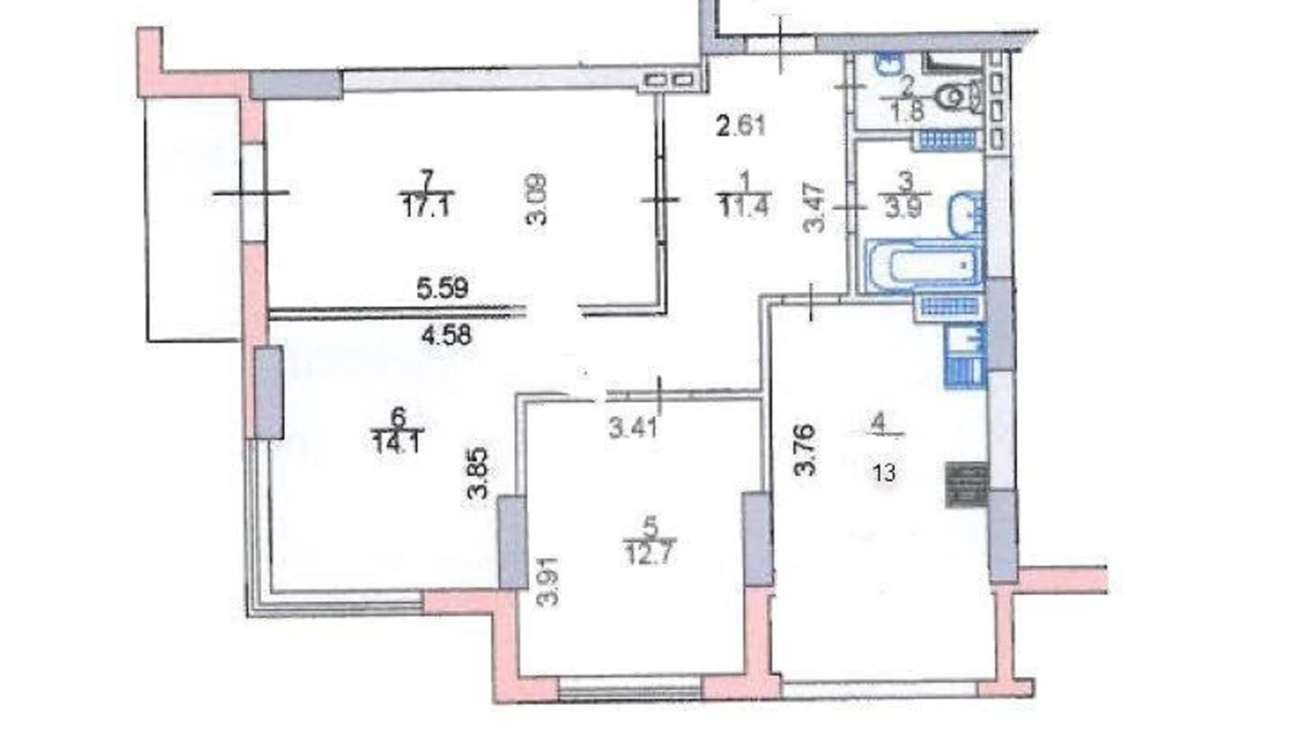 Продается 3-комнатная квартира 75 кв. м в Киеве, ул. Феодосийская, 3В - фото 4