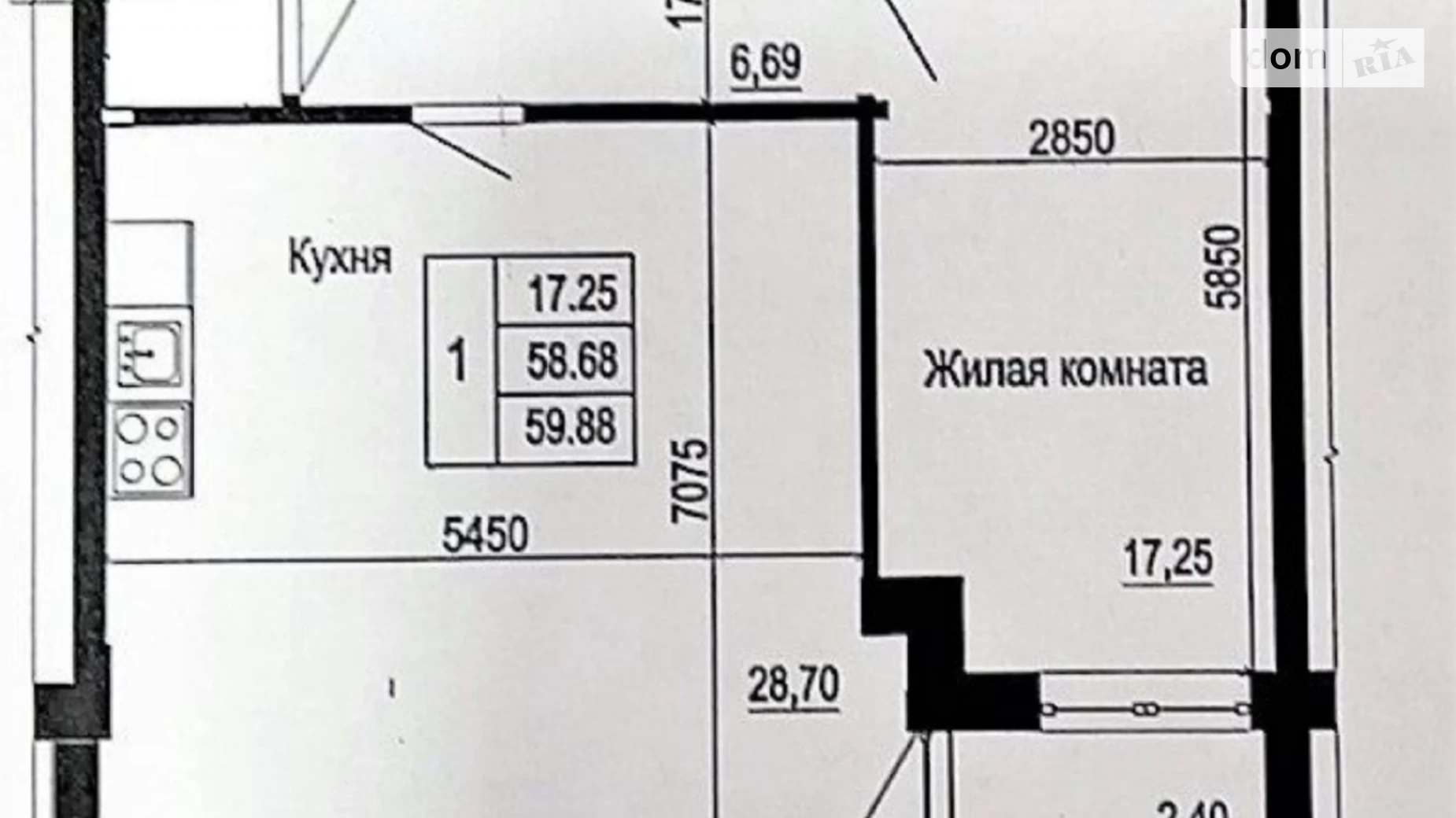 Продається 2-кімнатна квартира 60 кв. м у Харкові, вул. Качанівська, 21 - фото 2