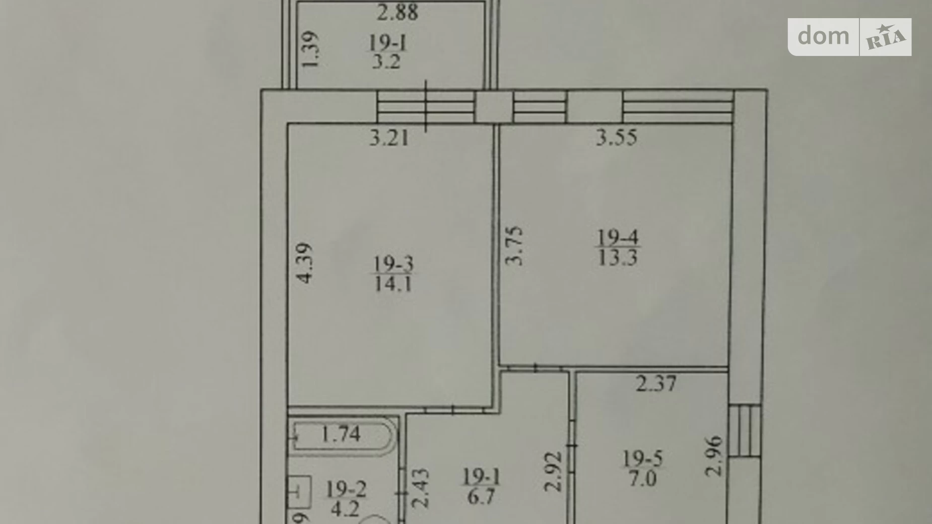 Продается 2-комнатная квартира 48.9 кв. м в Ирпене, ул. Тургеневская