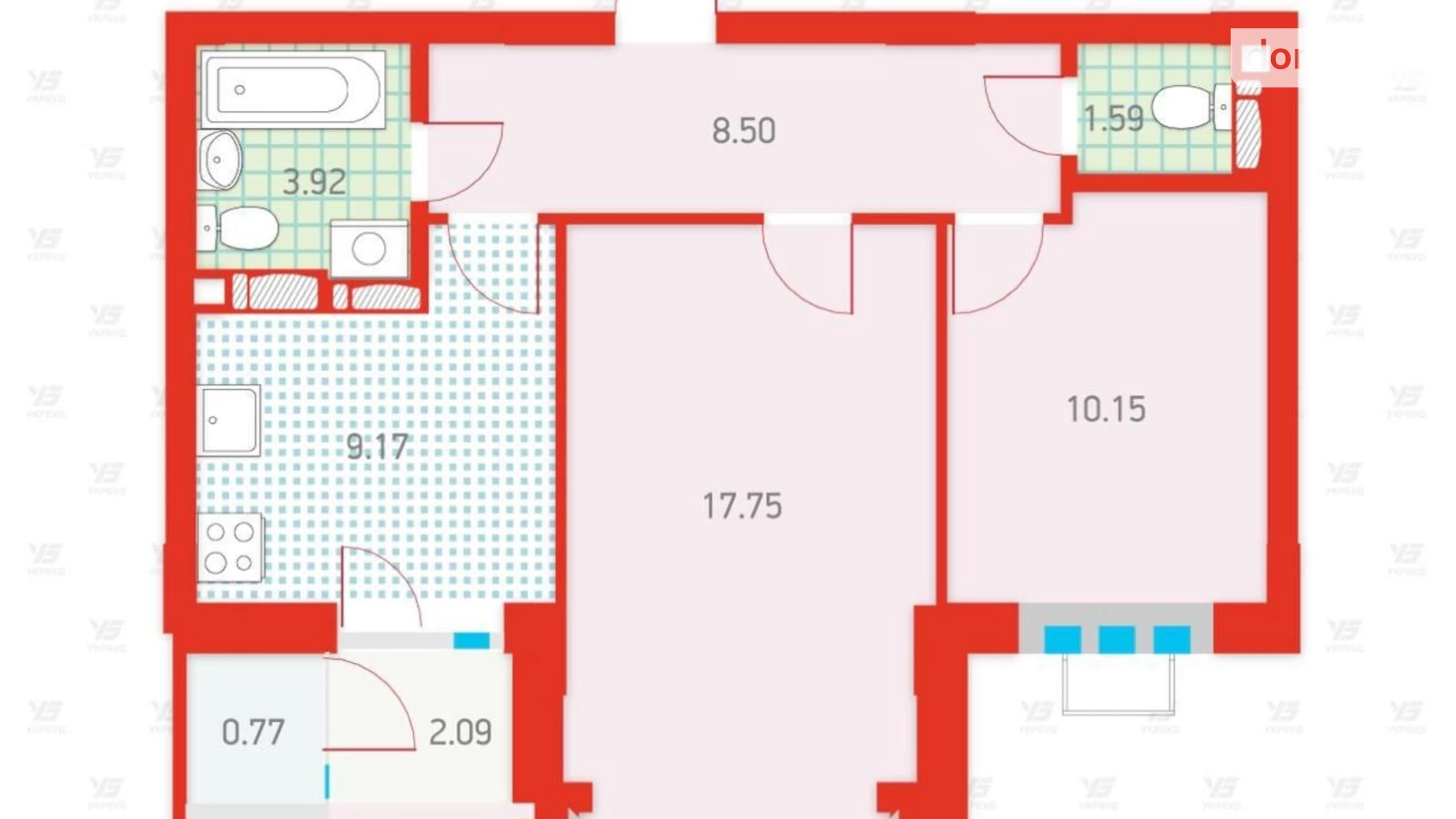 Продается 2-комнатная квартира 53 кв. м в Киеве, ул. Бориспольская, 18