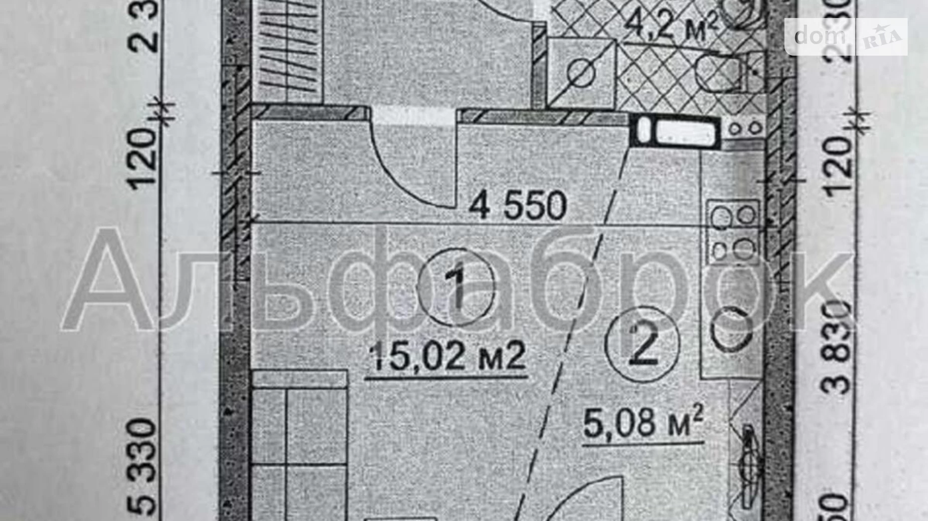 Продается 1-комнатная квартира 31 кв. м в Киеве, спуск Лысогорский, 26