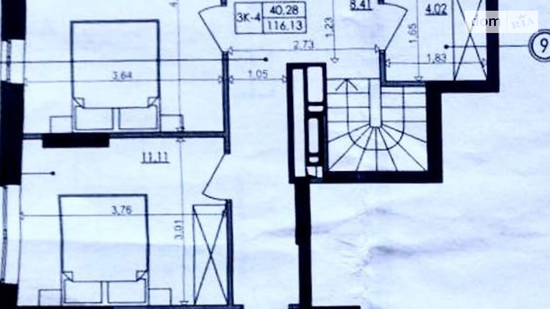 Продается 3-комнатная квартира 116.13 кв. м в Киеве, Надднепрянское шоссе, 2А