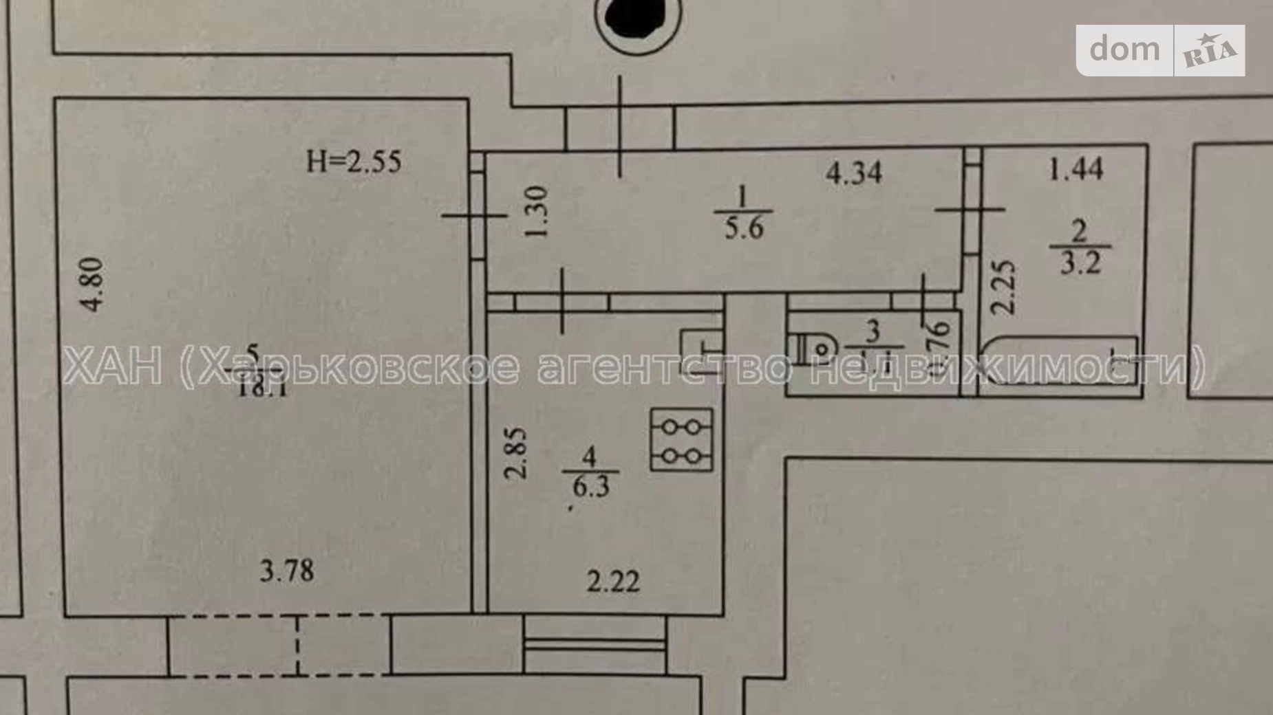 Продається 1-кімнатна квартира 39 кв. м у Харкові, просп. Героїв Харкова(Московський)