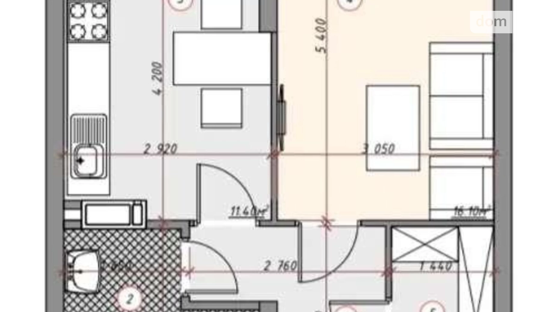 Продается 1-комнатная квартира 42 кв. м в Киеве, ул. Загоровская(Багговутовская), 1А - фото 3