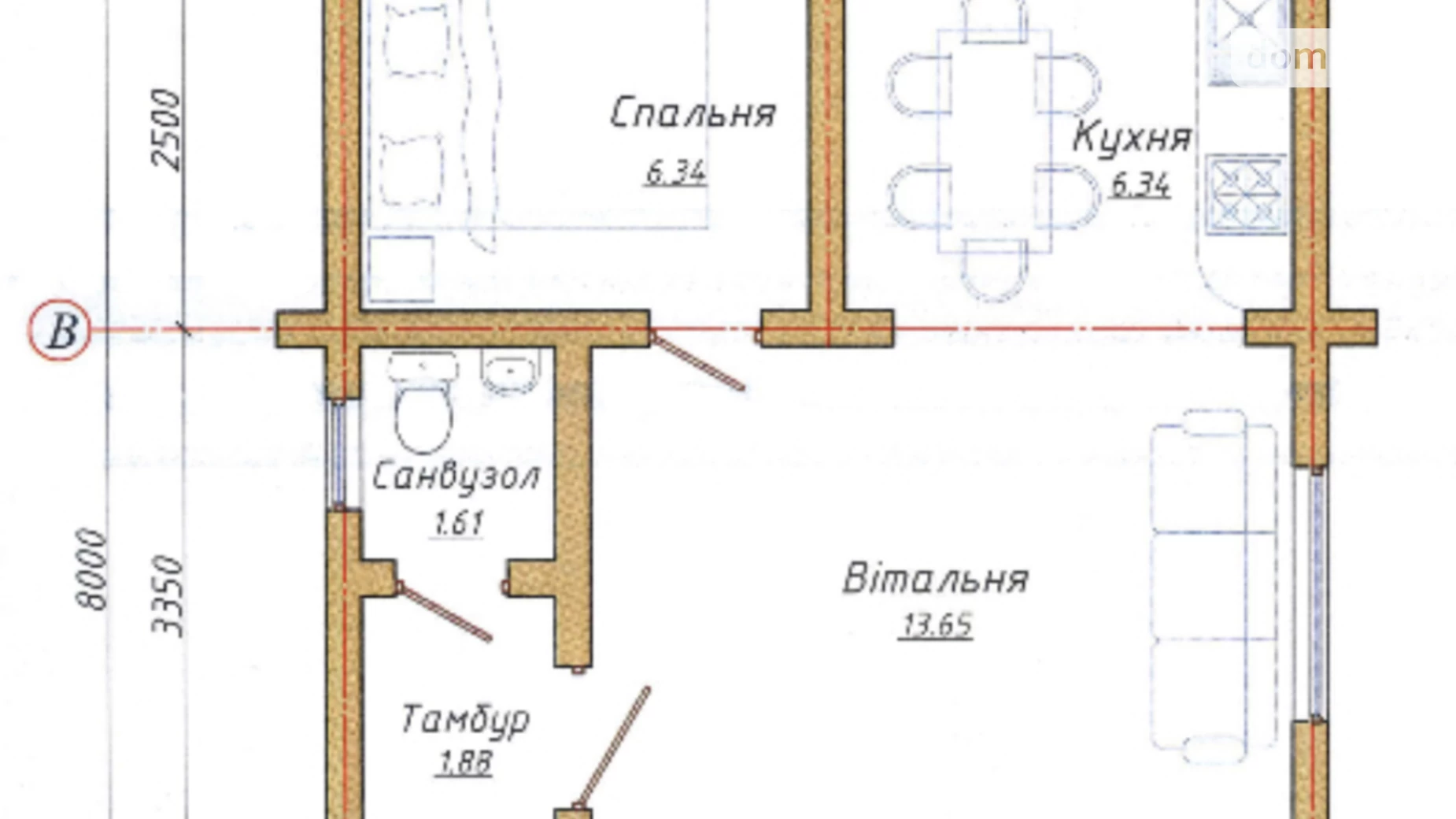 Продається одноповерховий будинок 43 кв. м с басейном, Макарівська вулиця - фото 3