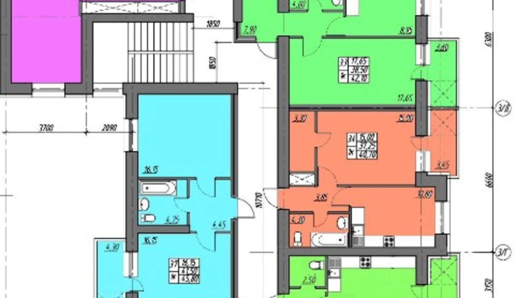 Продається 2-кімнатна квартира 48 кв. м у Петрикові, вул. Шептицького, 101