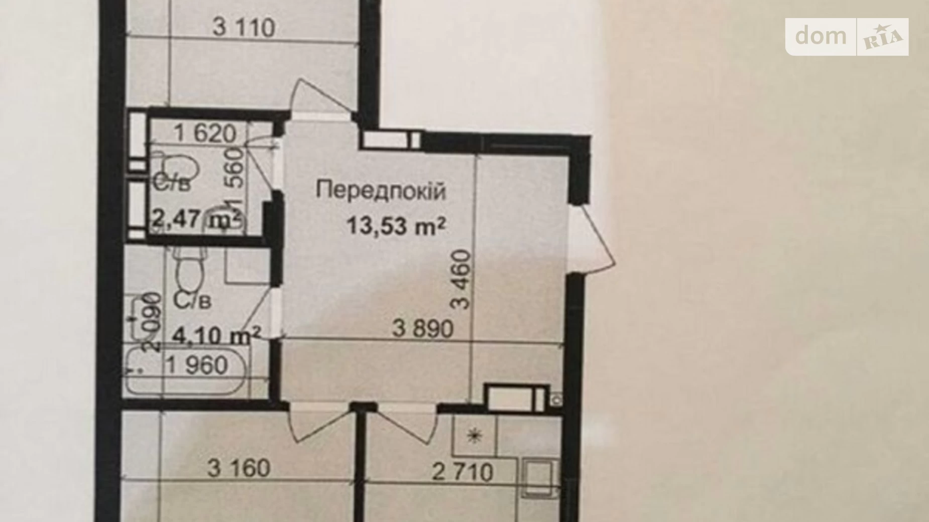 Продається 2-кімнатна квартира 72 кв. м у Києві, вул. Академіка Заболотного, 148