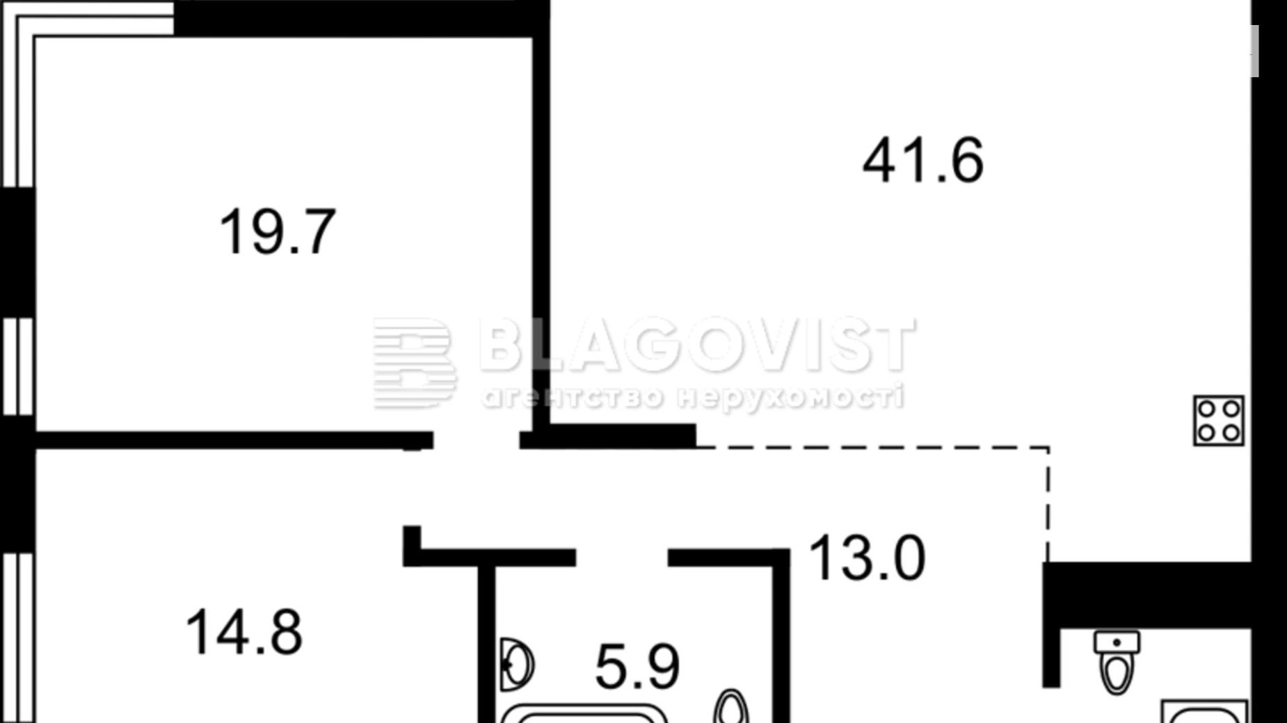 Продается 3-комнатная квартира 100 кв. м в Киеве, ул. Ивана Федорова, 2А - фото 2