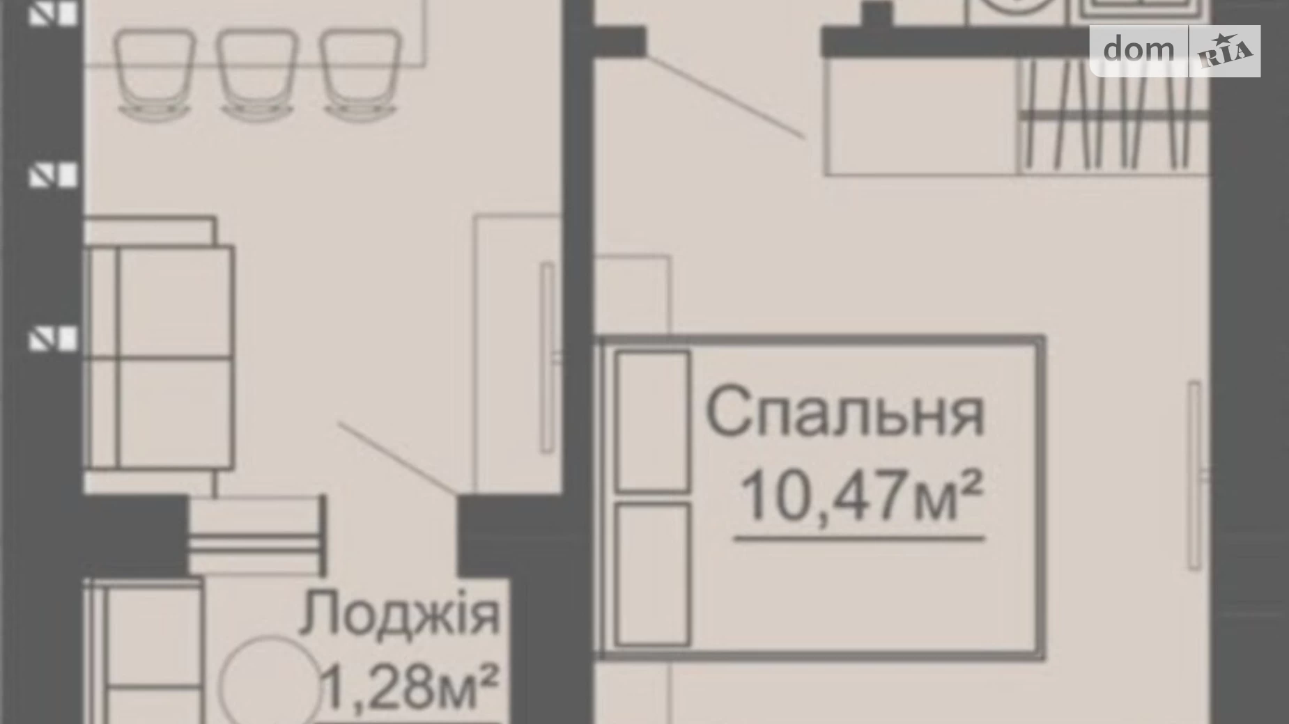 Продається 1-кімнатна квартира 32 кв. м у Гостомелі, вул. Вереснева, 21 - фото 2